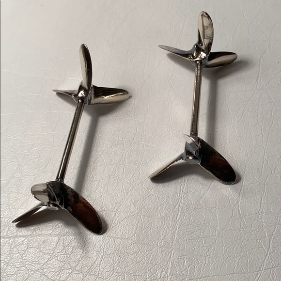 Vintage Other - Sterling Silver Propeller-Shaped Knife Rests Vintage Other - Sterling Silver Propeller-Shaped Knife Rests
